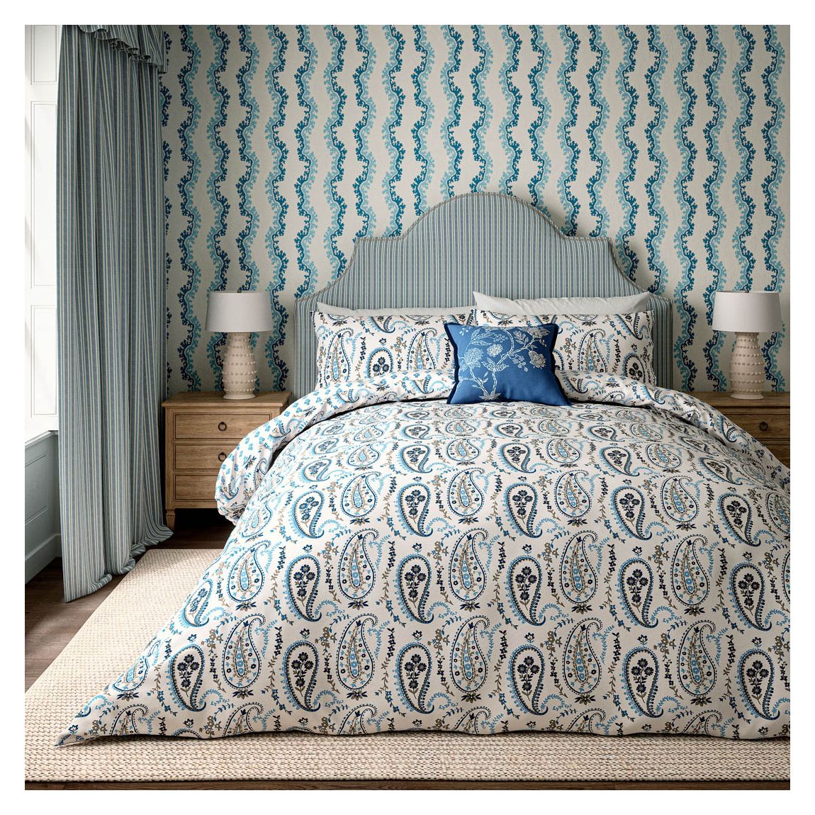 Jamelia, Single Duvet Cover Set, Blue main product photo
