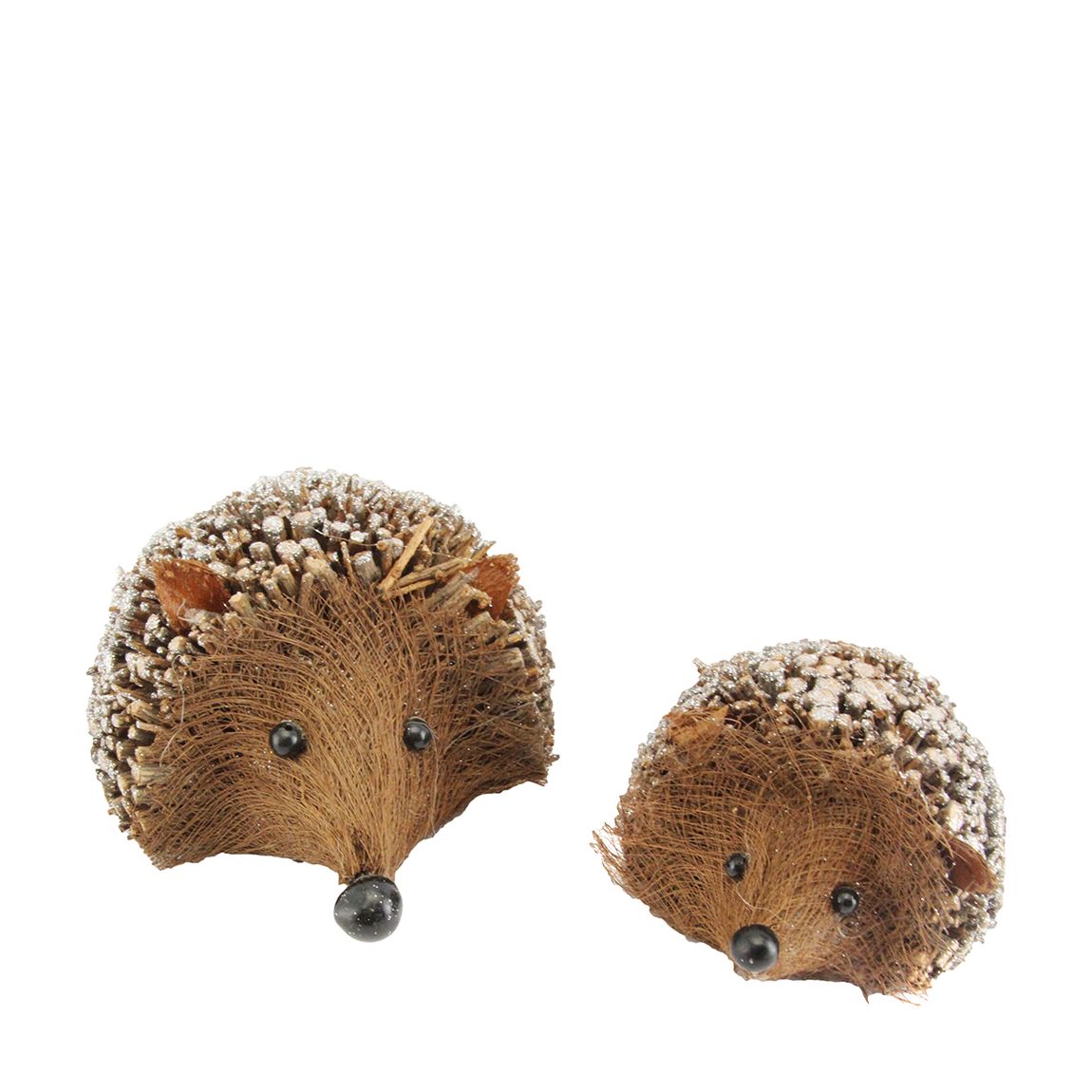 Twig Hedgehog Ornament with Glitter, Set of 2 main product photo