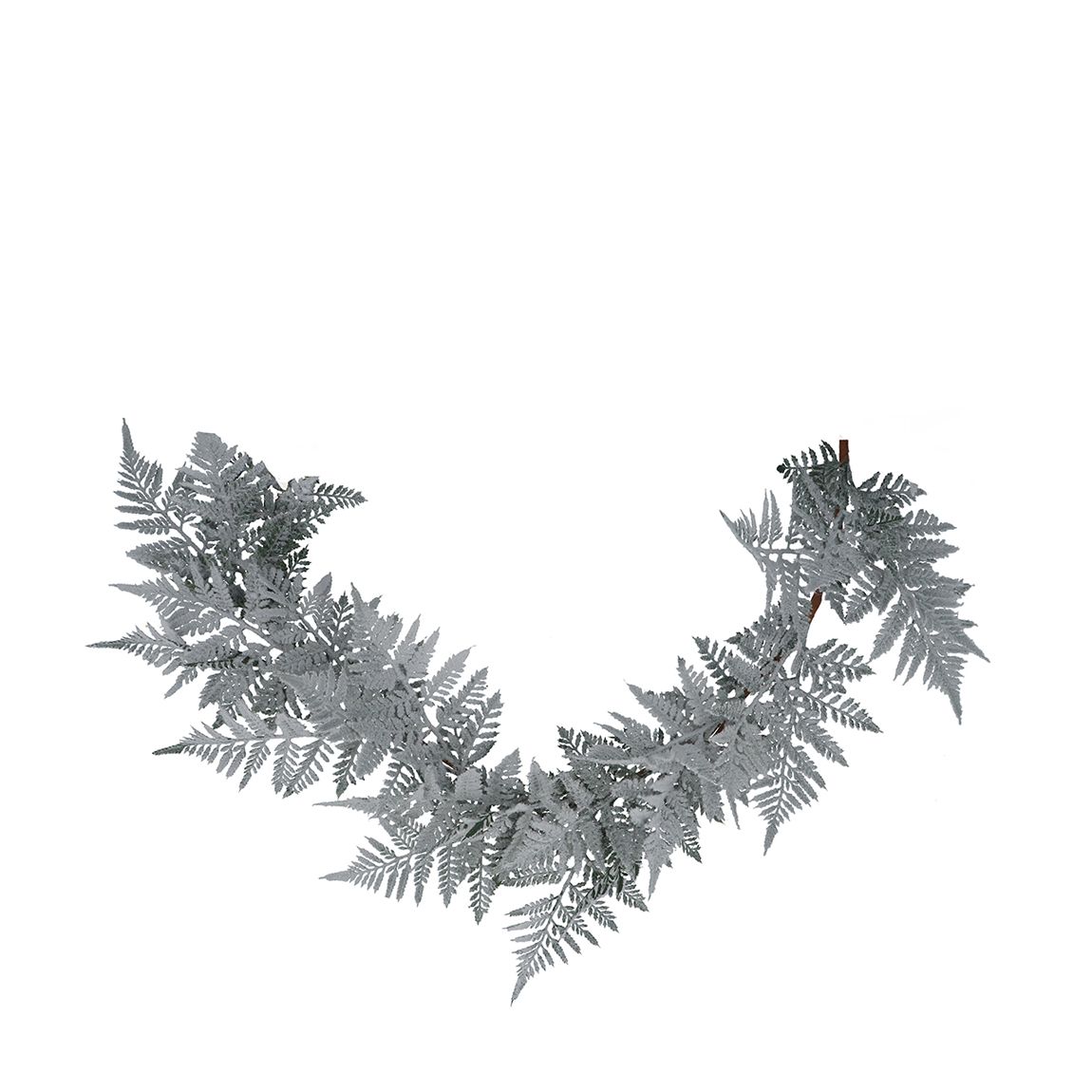 Frosted Flock Fern Garland main product photo