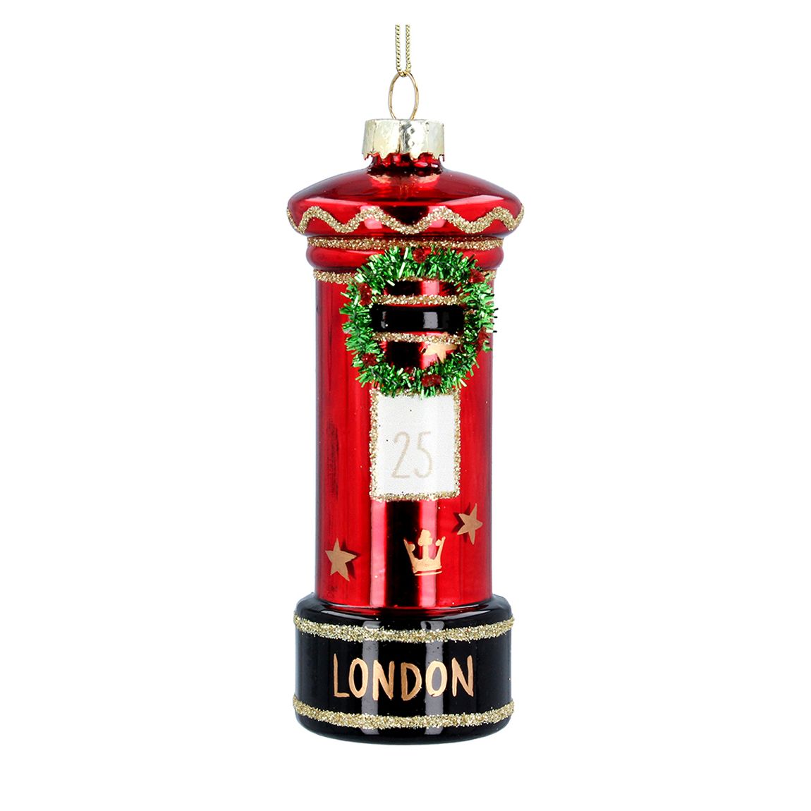 Set of 4 Glass London Decorations main product photo