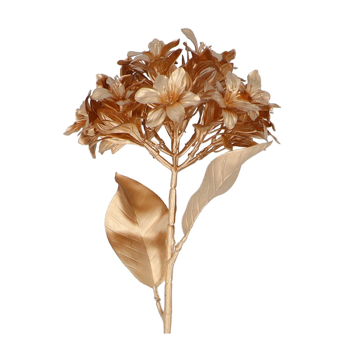 Set of 3 Gold Hydrangea Stems main product photo