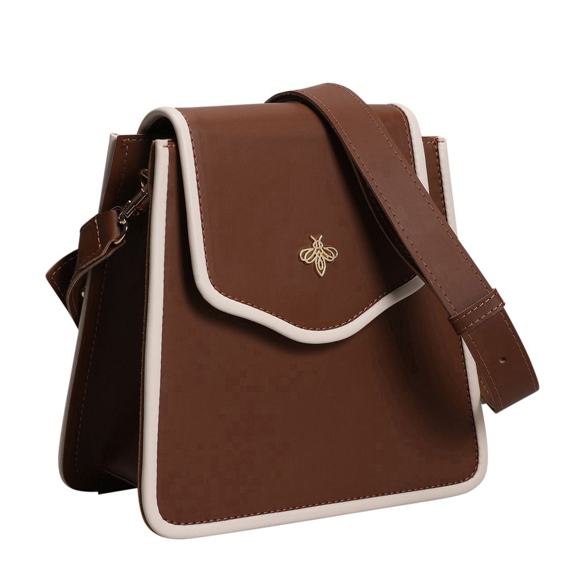 Brown and Cream Shoulder Bag main product photo