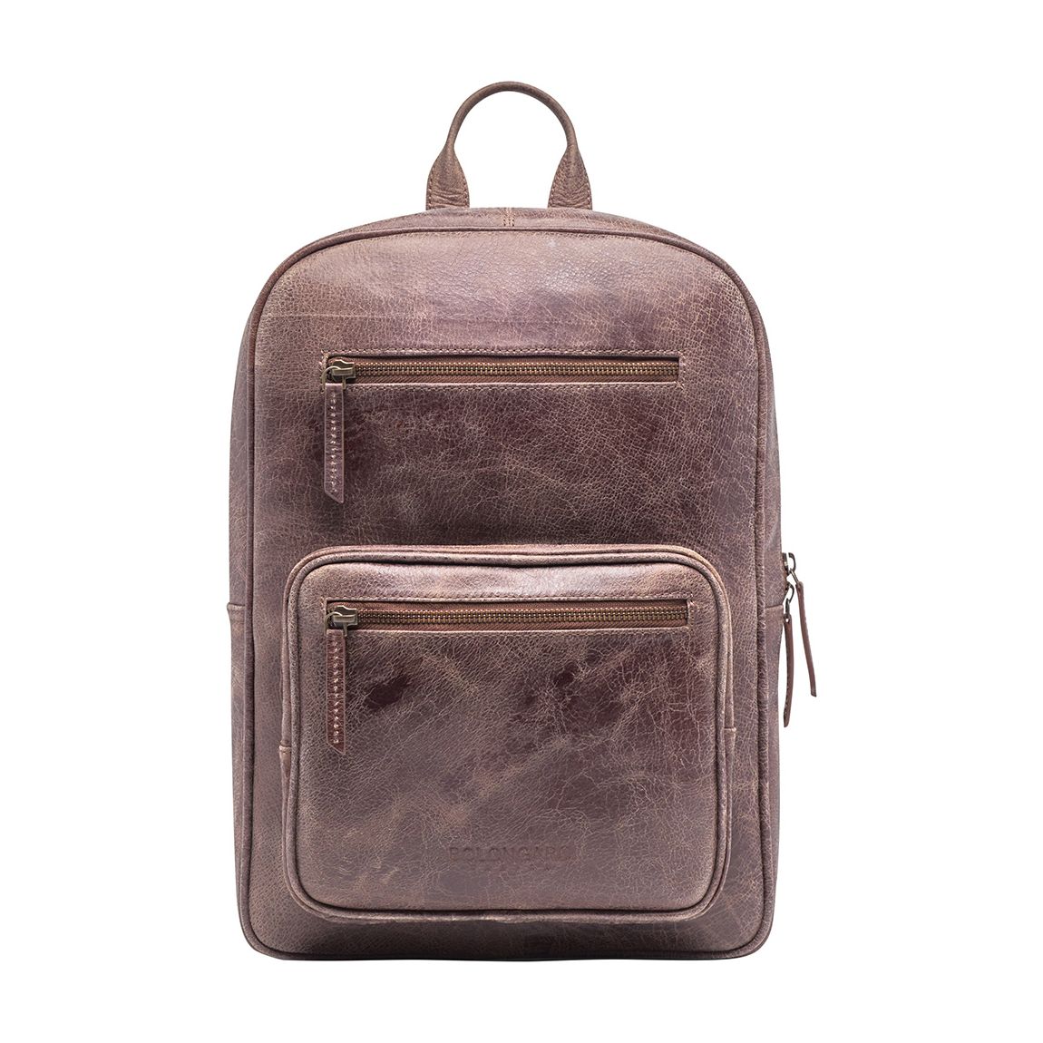 Brown Pull Up Leather Rucksack main product photo