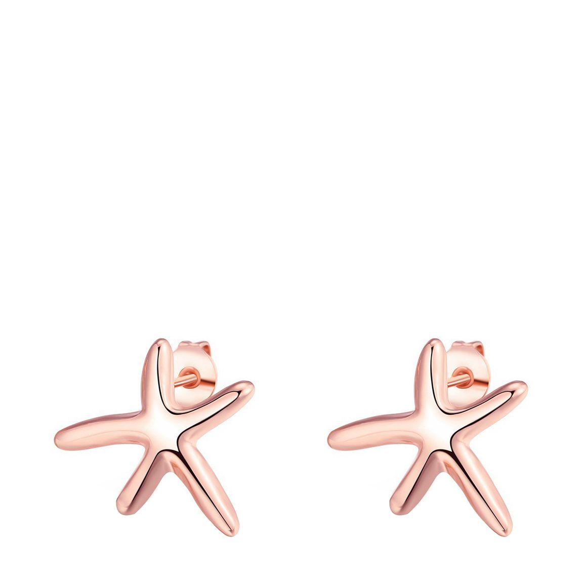 Rose Gold Star Earrings main product photo