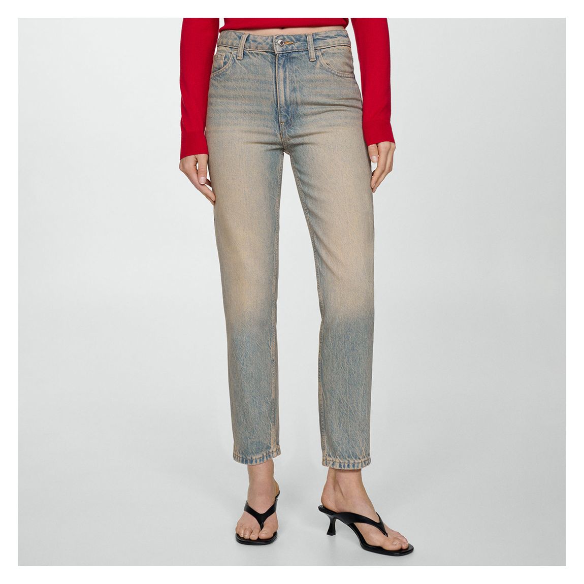 Medium Vintage Blue Mom High-Rise Jeans main product photo