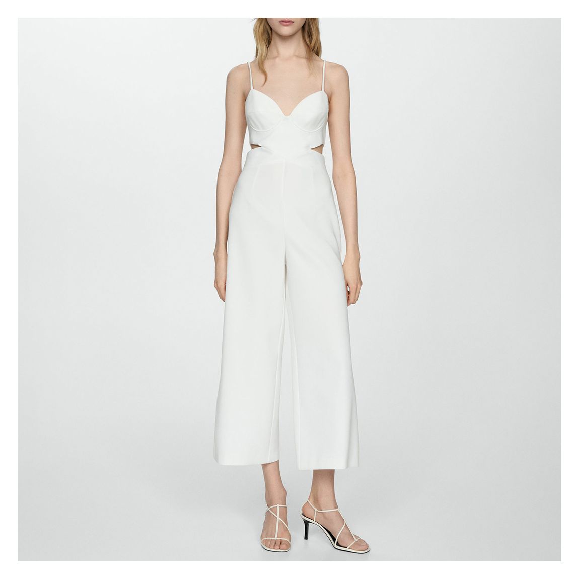 White Strap Jumpsuit main product photo