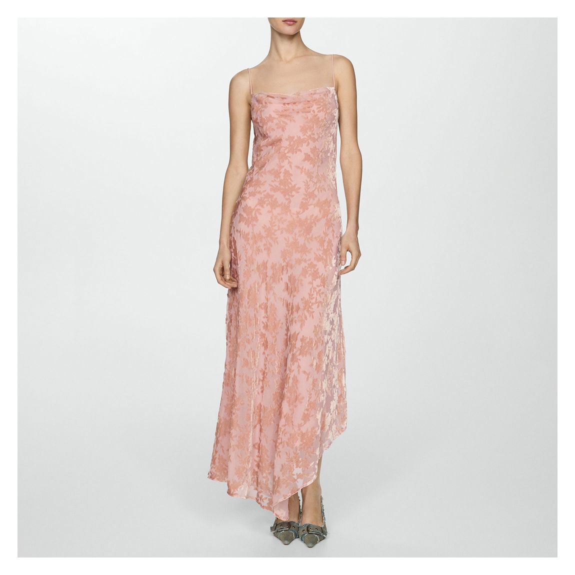 Pastel Pink Asymmetrical Dress main product photo