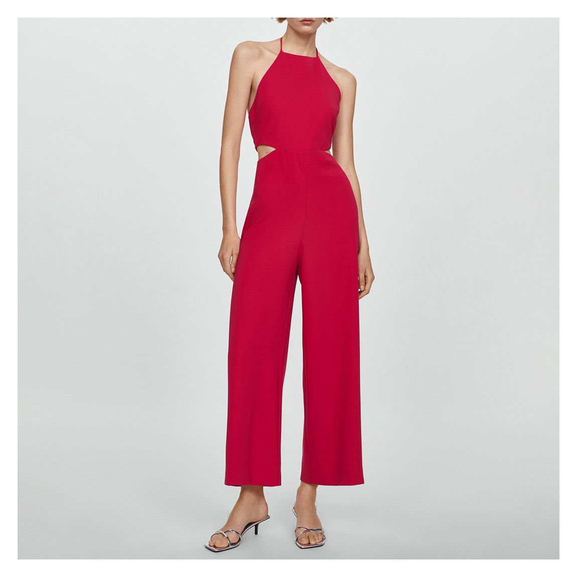 Red Halter-neck Jumpsuit main product photo