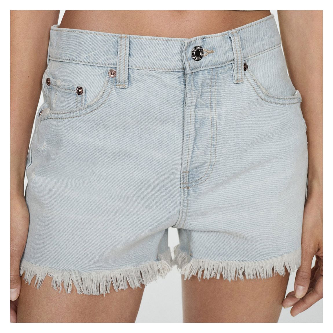 Light Blue Denim Shorts main product photo