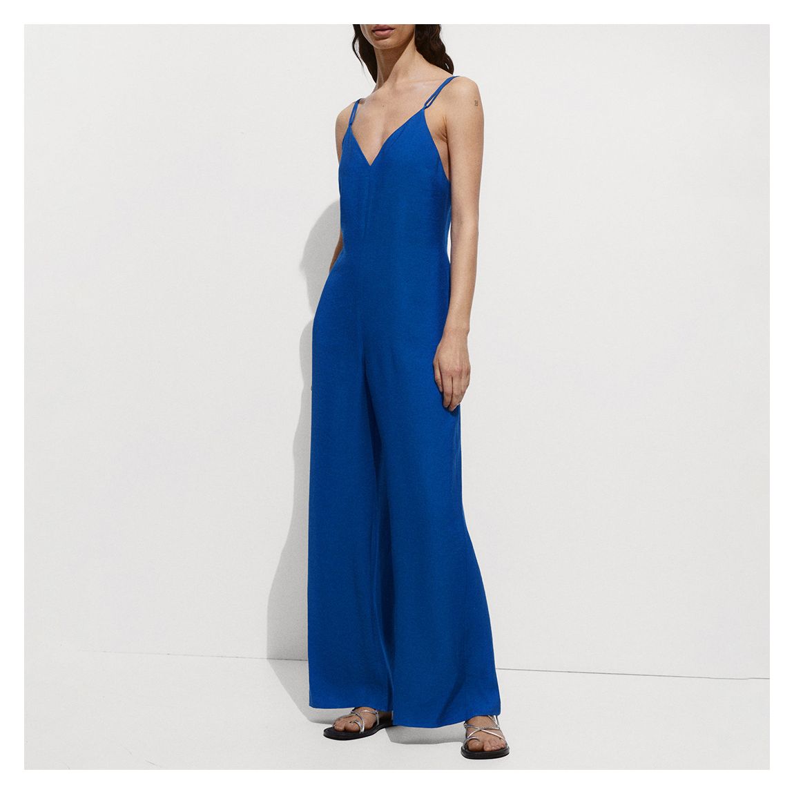 Blue Long Strap Jumpsuit main product photo