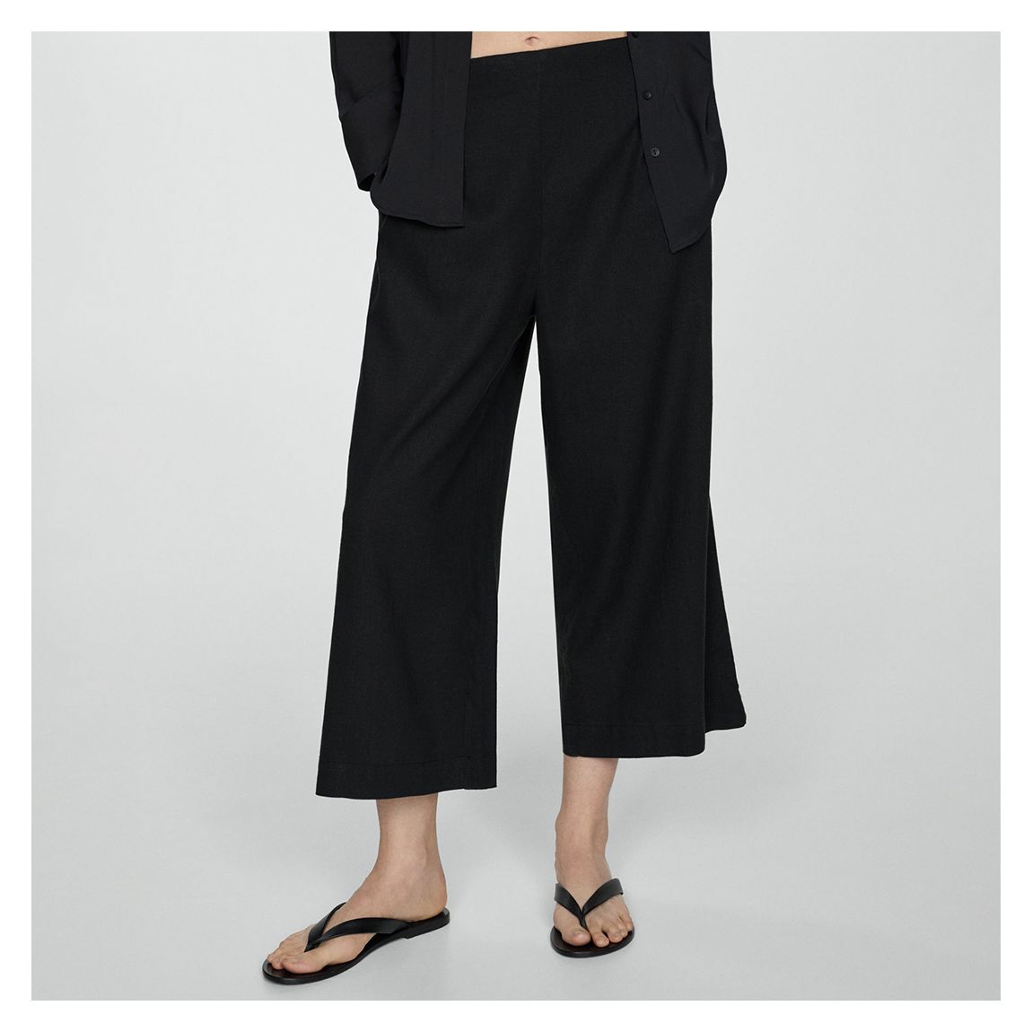 Black Cropped Trouser main product photo