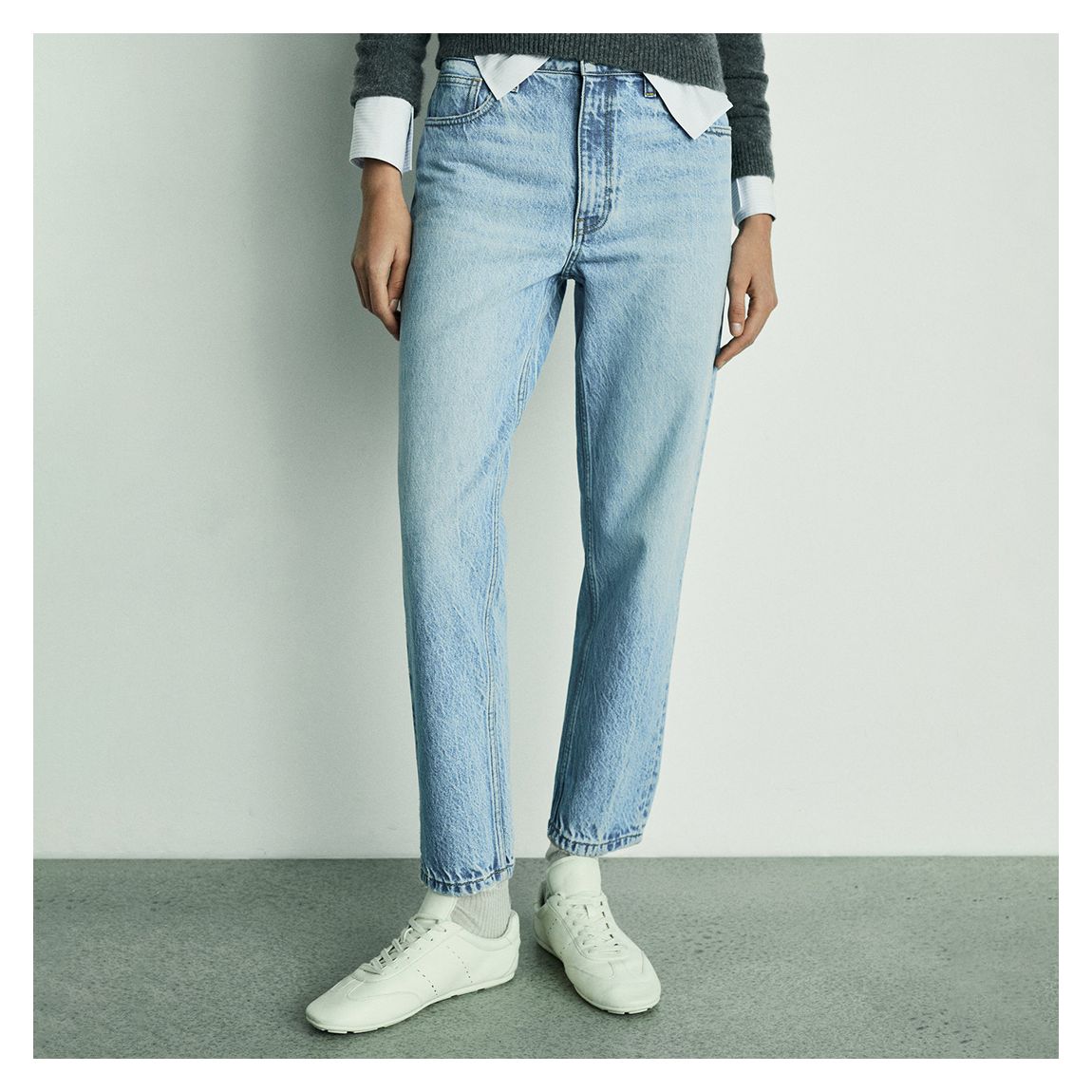 Medium Blue Mom High-Rise Jeans main product photo