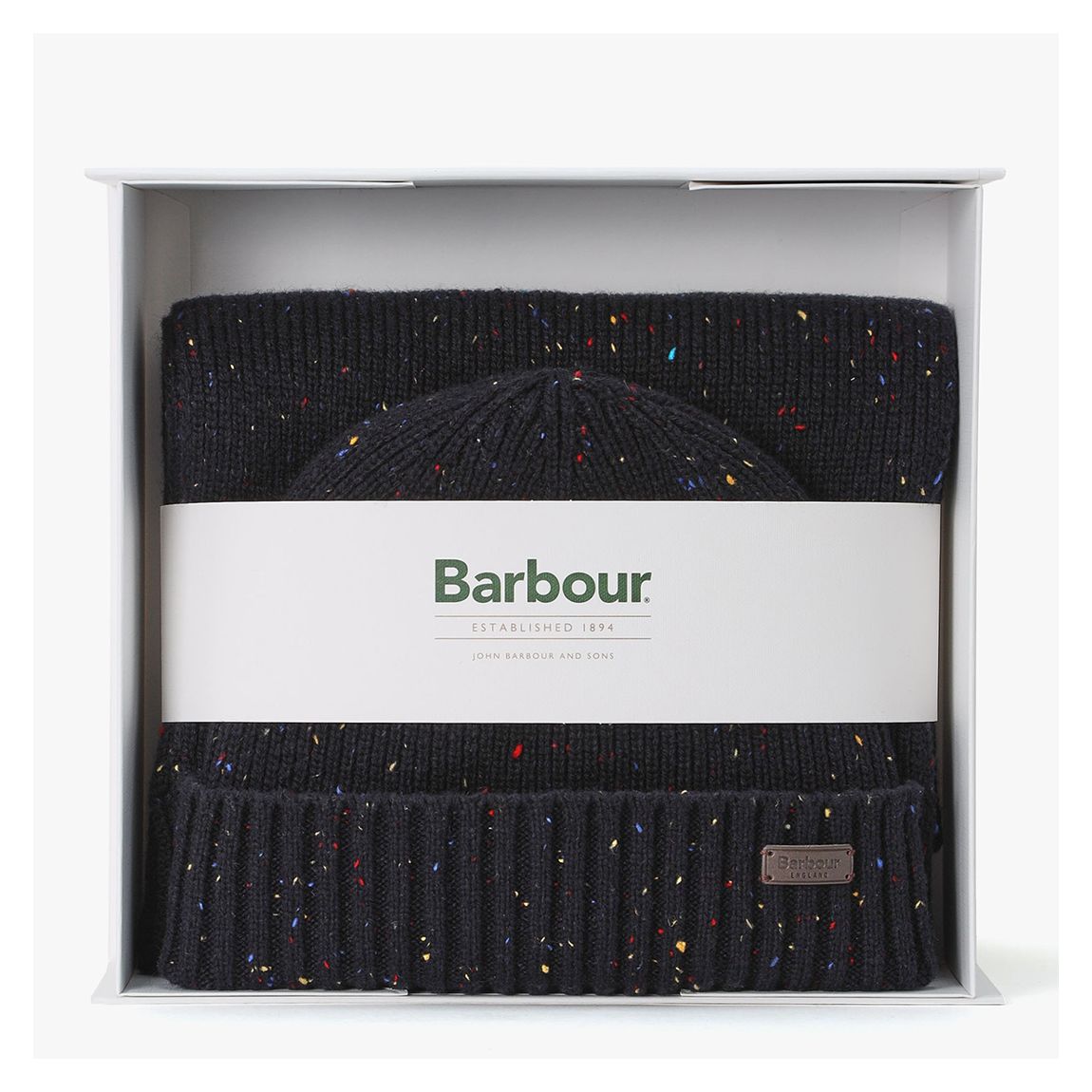 Navy Carlton Fleck Beanie & Scarf Gift Set main product photo