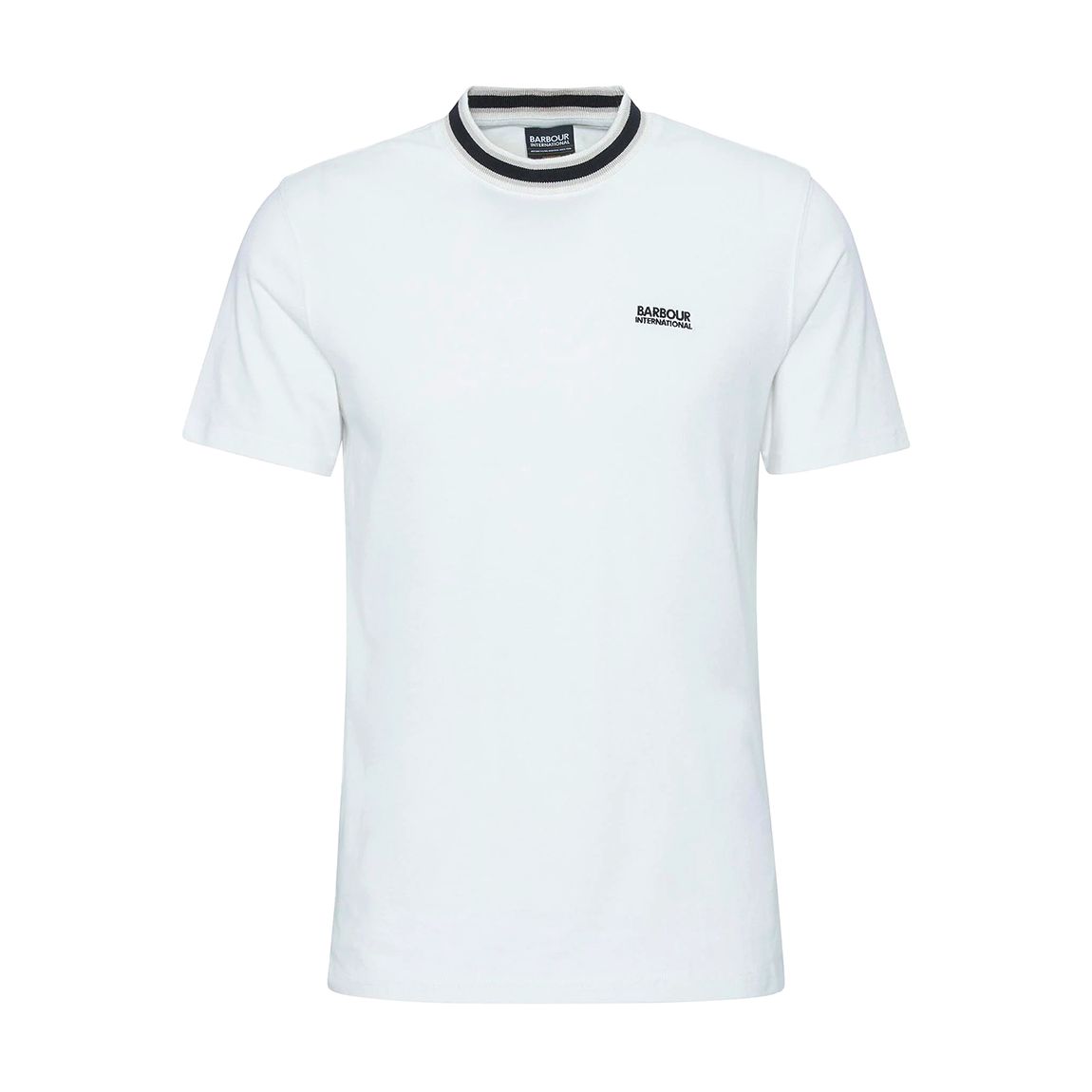 White Luca Tipping Detail T-Shirt main product photo