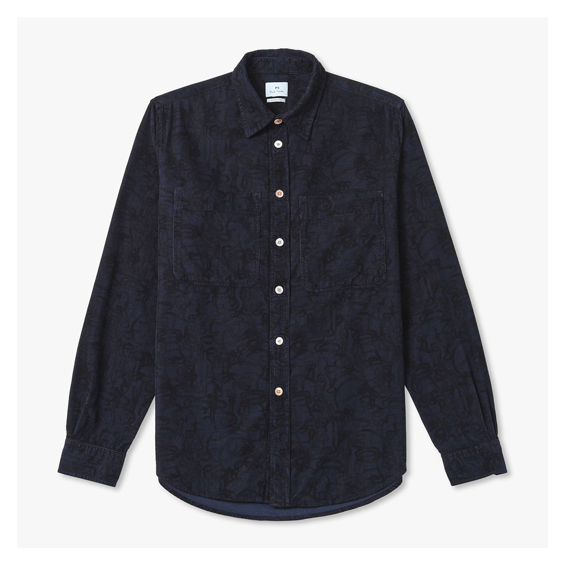 Navy Cord Pattern Shirt main product photo