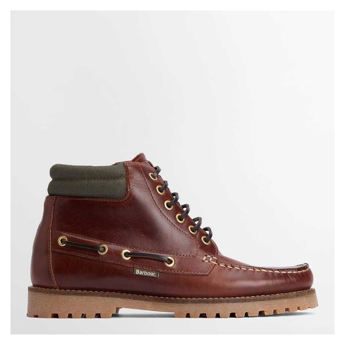 Brown Barbour Tiller Moccasin Boot main product photo