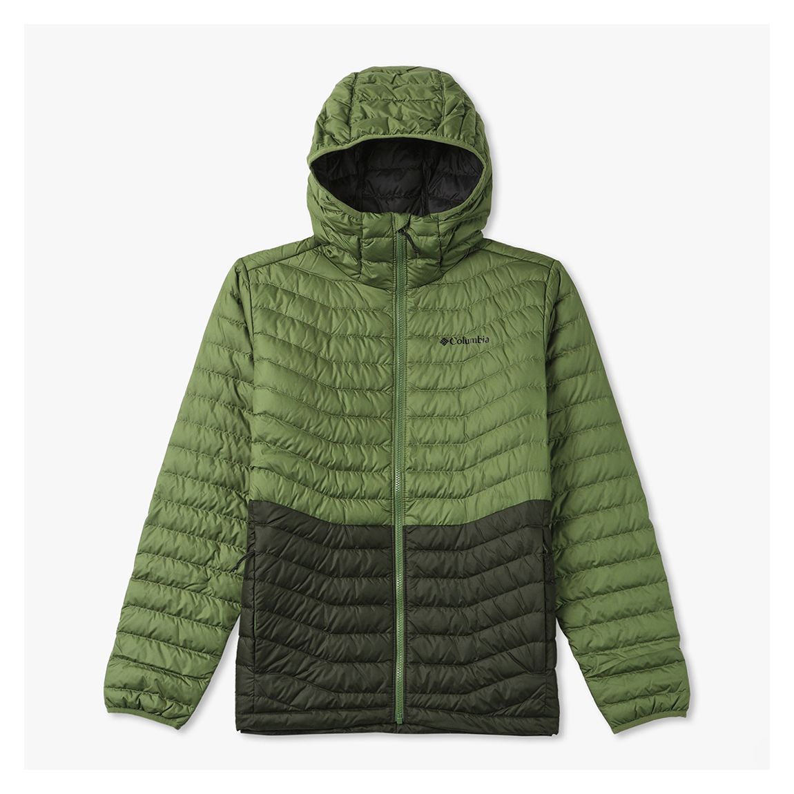 Green Westridge Down Hooded Jacket main product photo
