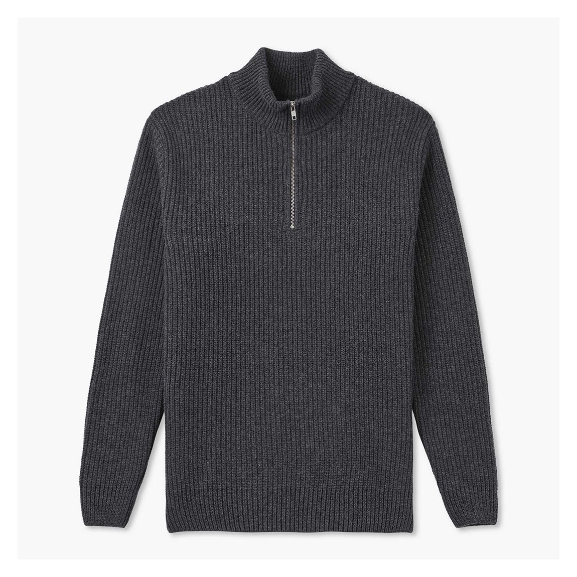 Grey Merino Quarter Zip main product photo