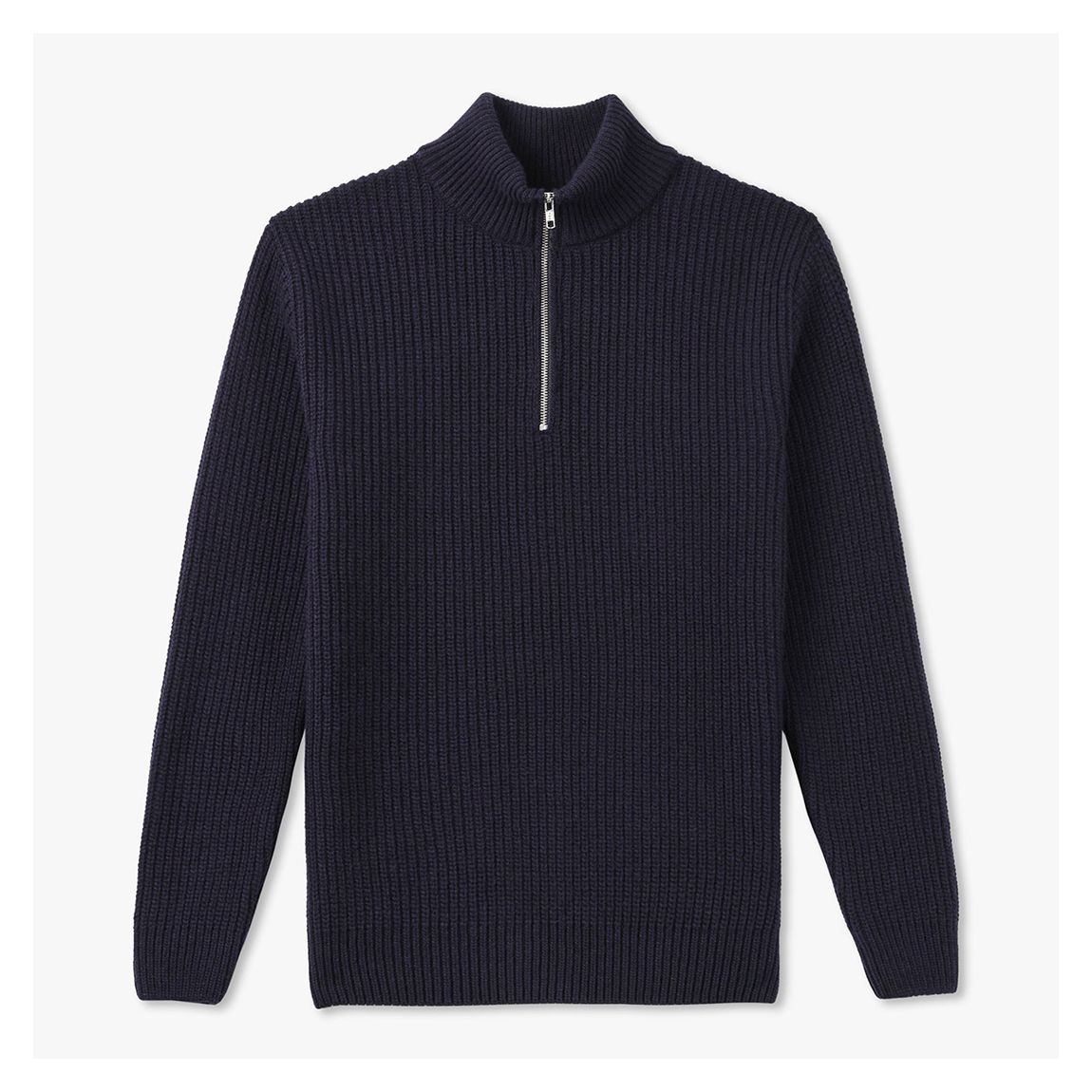 Navy Merino Quarter Zip main product photo