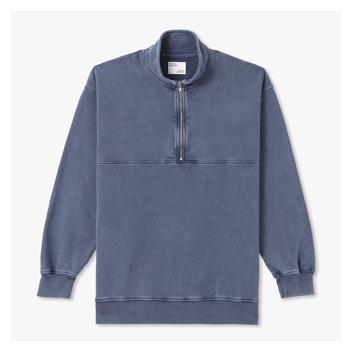 Blue Organic Quarter Zip main product photo