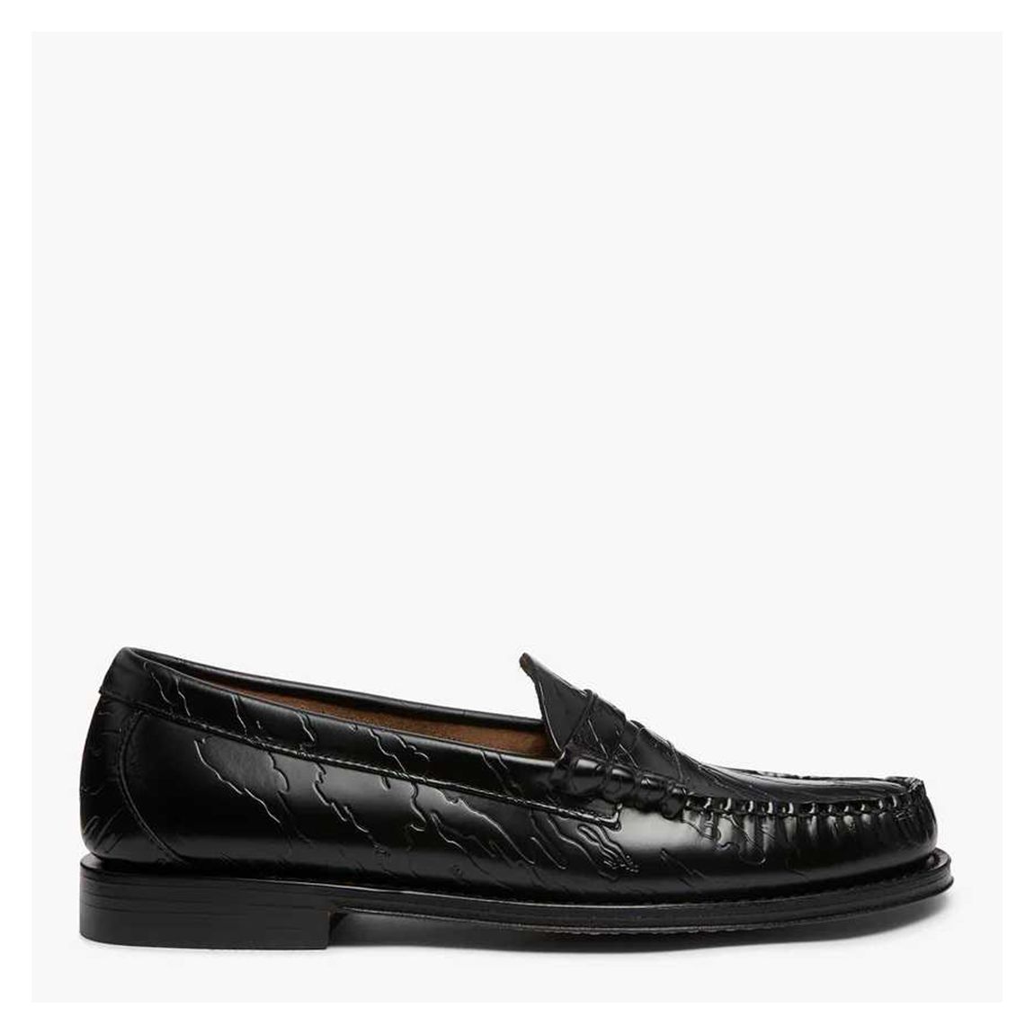 GH Heritage Larson X Maharishi Embossed Leather Penny Loafers main product photo