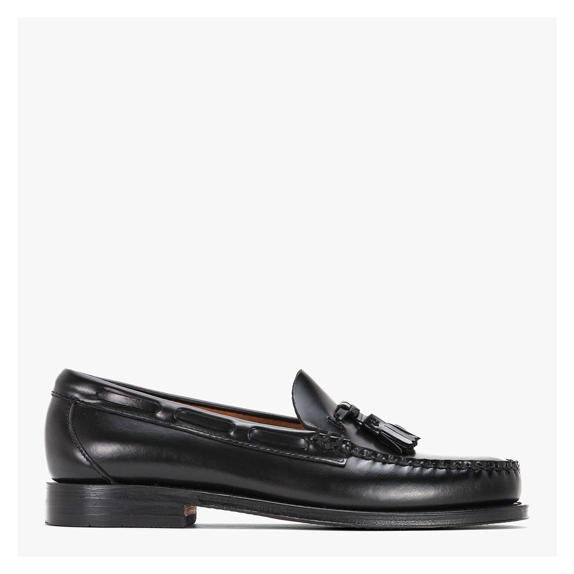 Black Weejun Larkin Moc Tassel Loafers main product photo