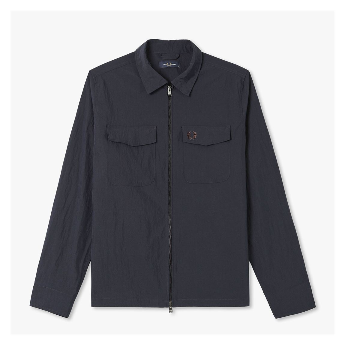 Navy Zip Through Overshirt main product photo