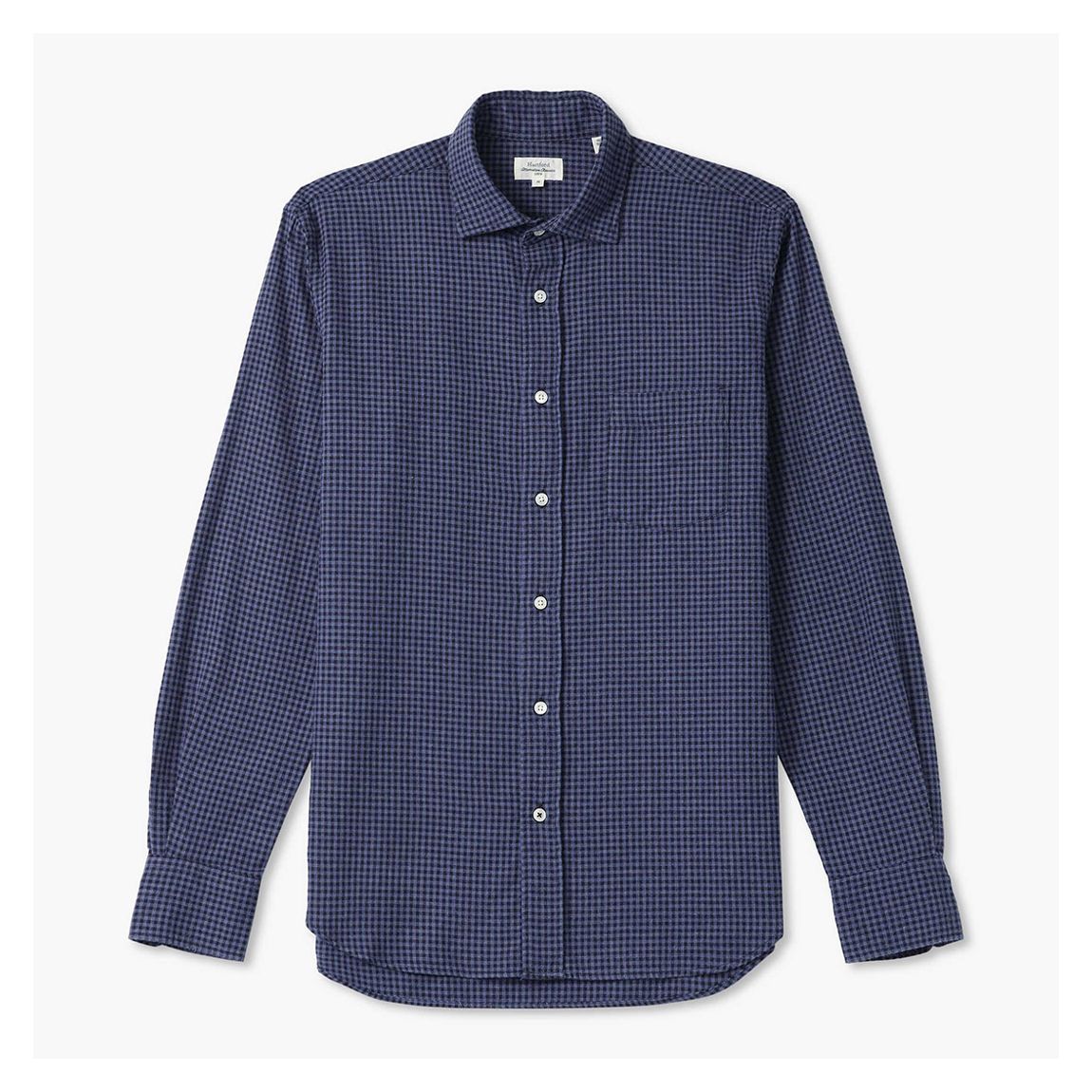 Navy Paul Gingham Woven Shirt main product photo