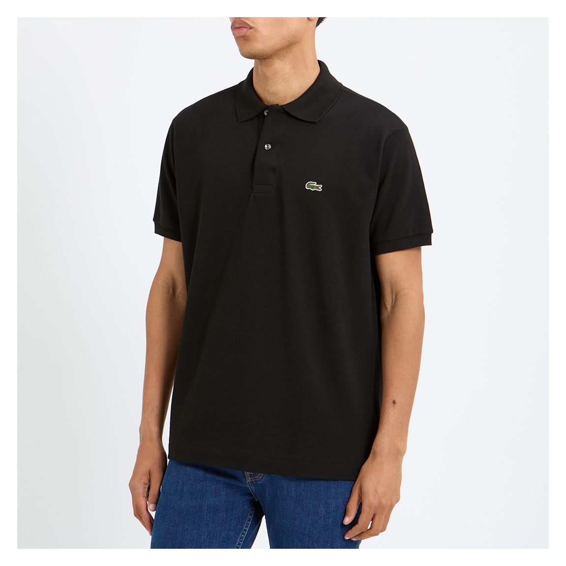 Black Pique Poloshirt main product photo