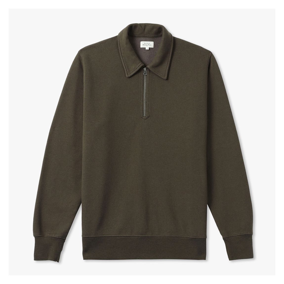 Green Polo Zipper Knit. Sweatshirt main product photo