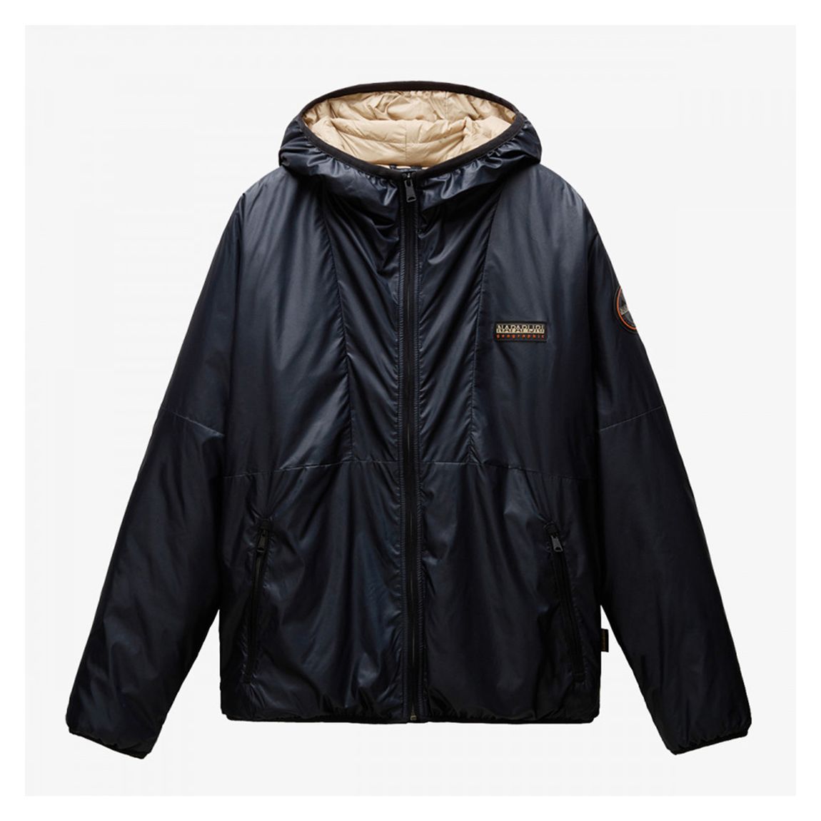 Black Carbon Rip Hooded Jacket main product photo