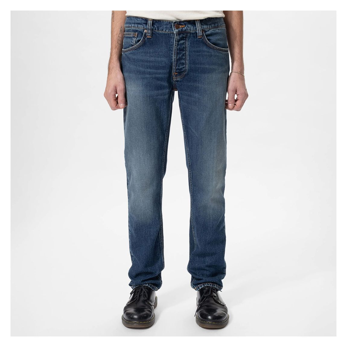 Blue Solid Ollie Jeans main product photo