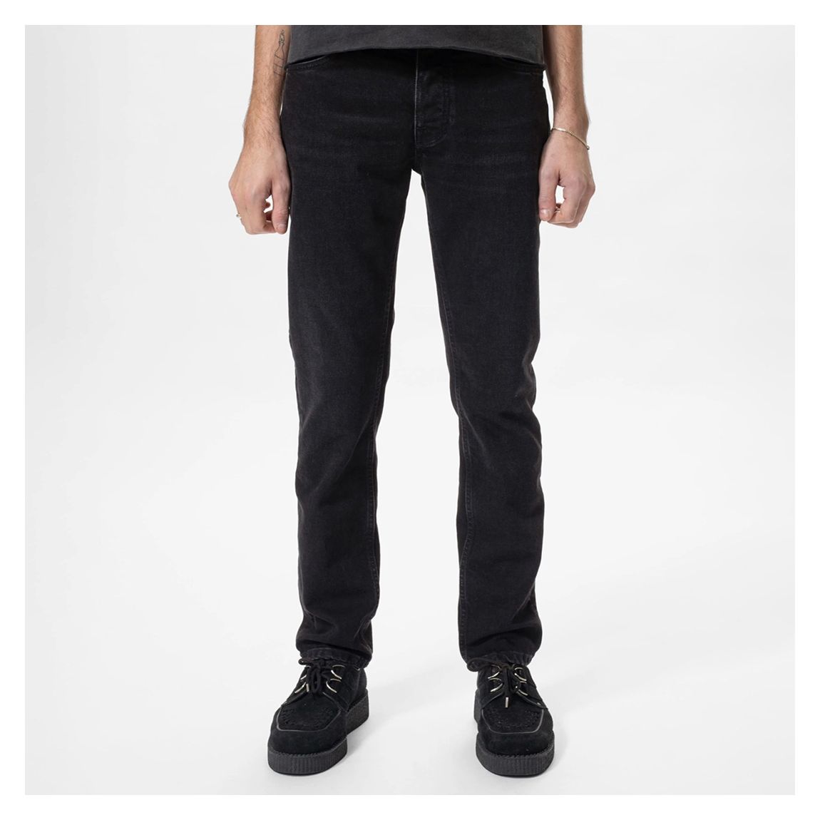 Black Solid Ollie Jeans main product photo
