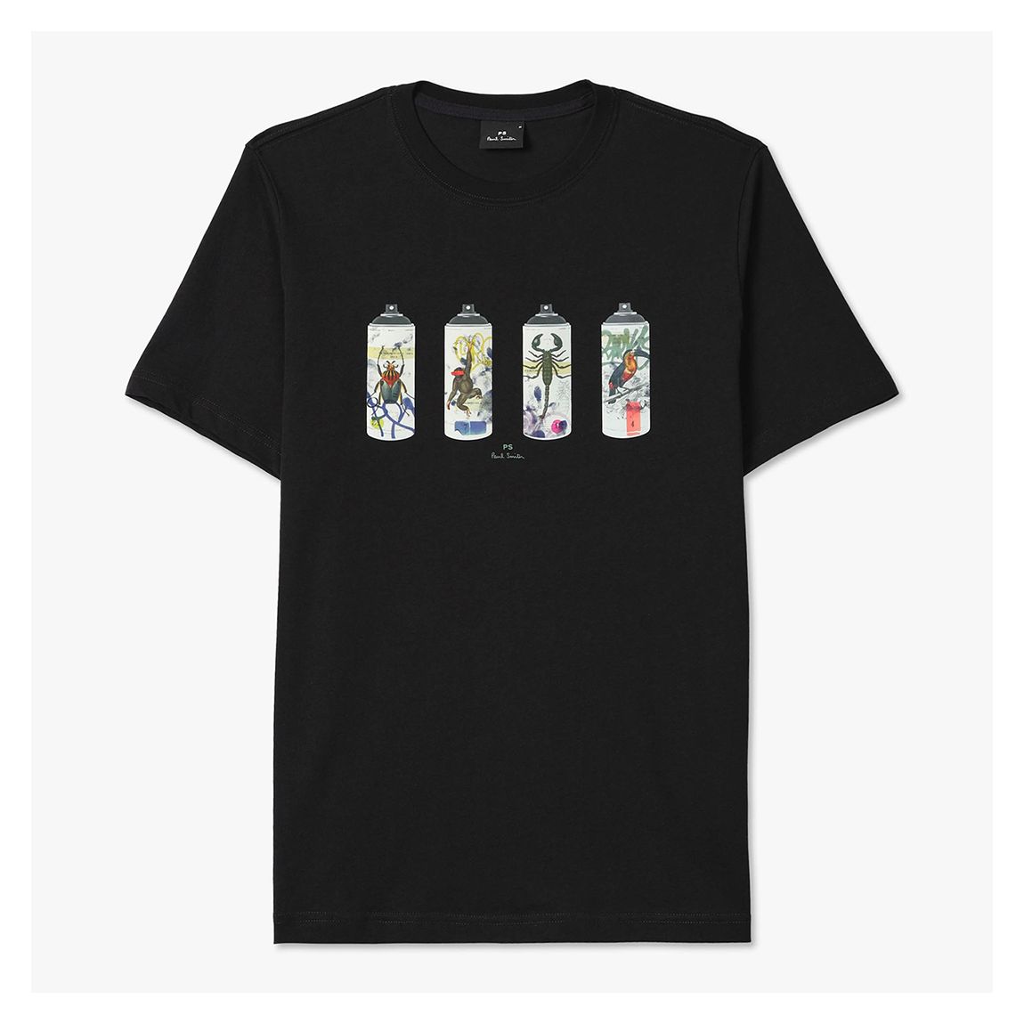 Black Animal Spray Cans T-Shirt main product photo