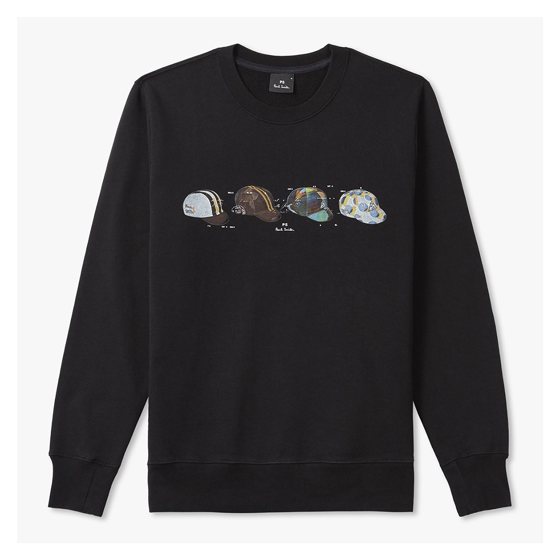 Black Cycling Caps Sweatshirt main product photo
