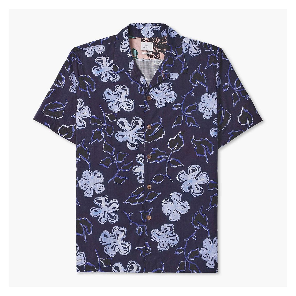 Navy Short Sleeve Casual Fit Shirt main product photo