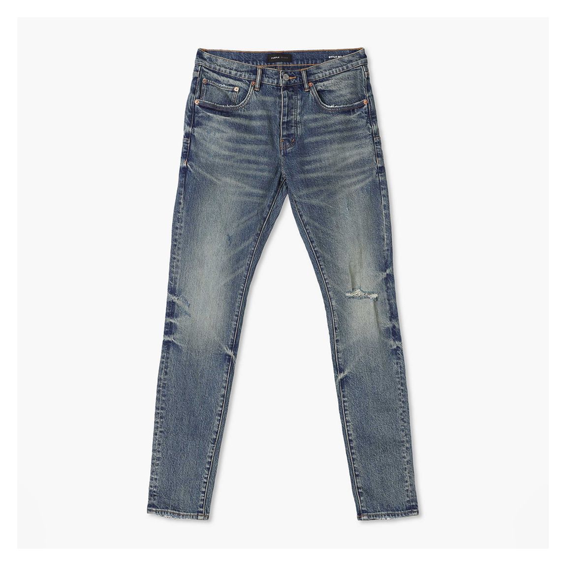 Blue Vintage Knee Blowout Jeans main product photo