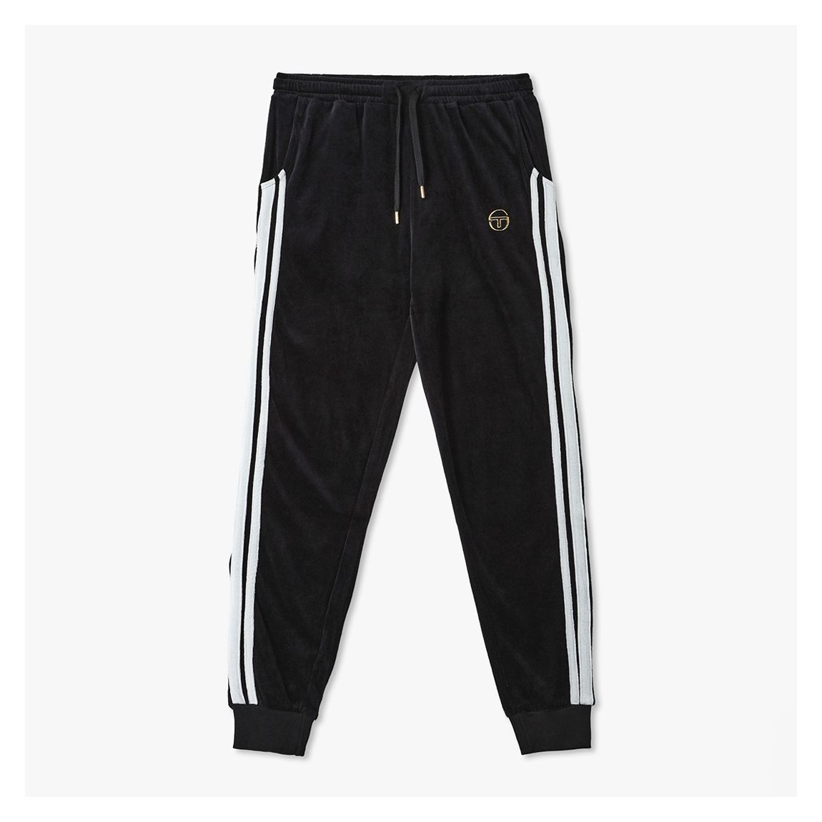Black Damarindo Velour Track Pants main product photo