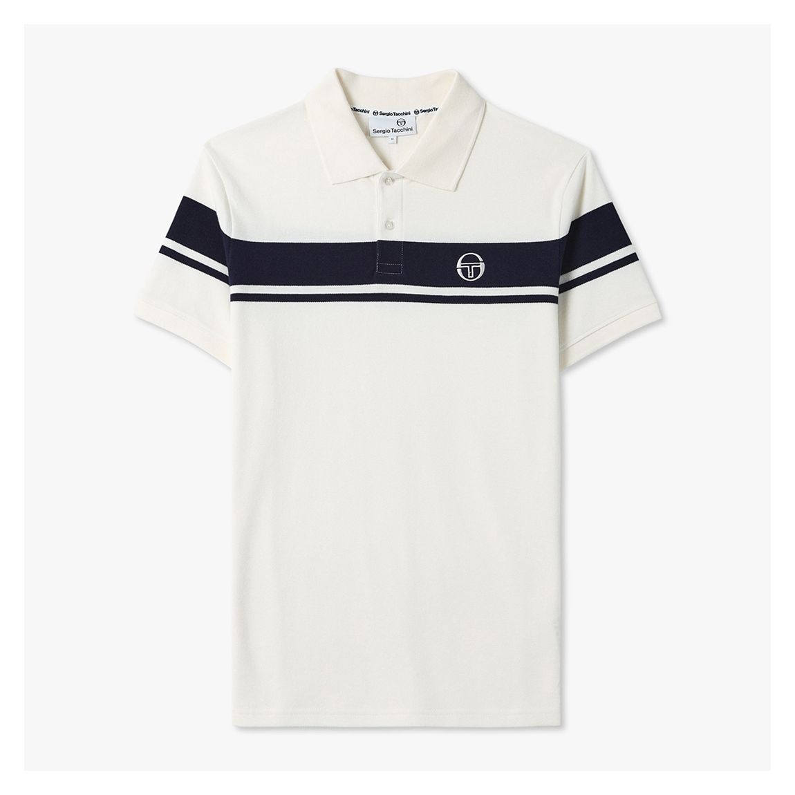 White Young Line Polo Shirt main product photo