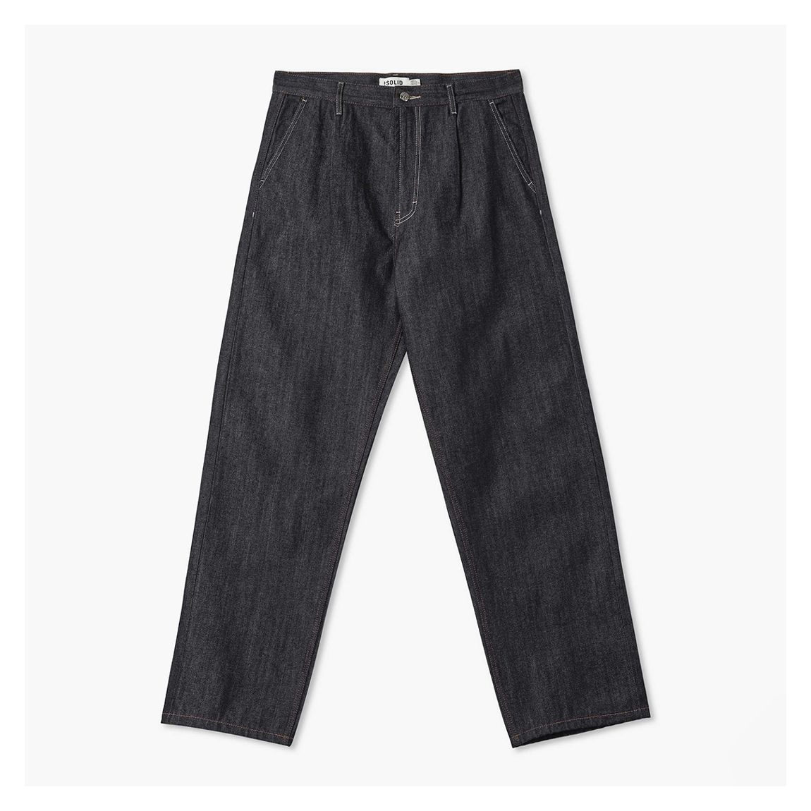 Navy Mason Pleated Jeans main product photo