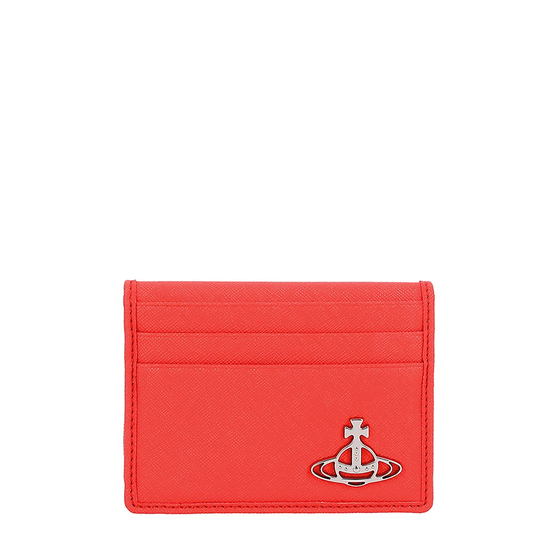 Orange Leather Card Holder main product photo