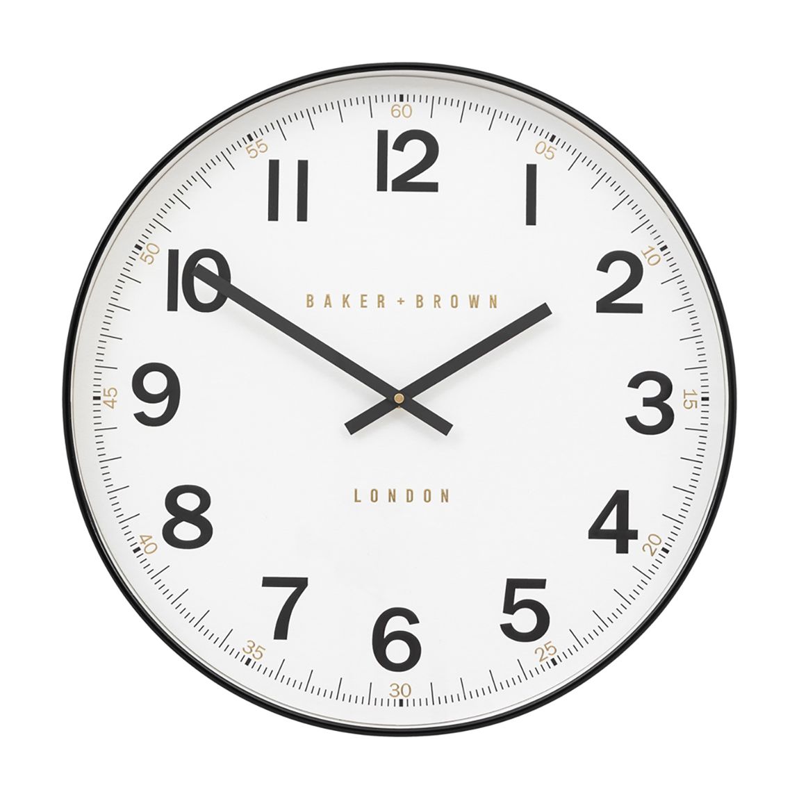 Whitby Wall Clock Black 50cm main product photo