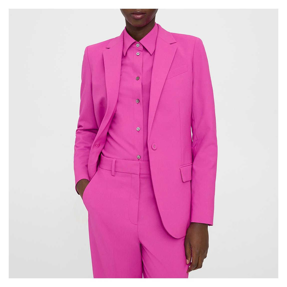 Pink Staple Wool Blend Blazer main product photo