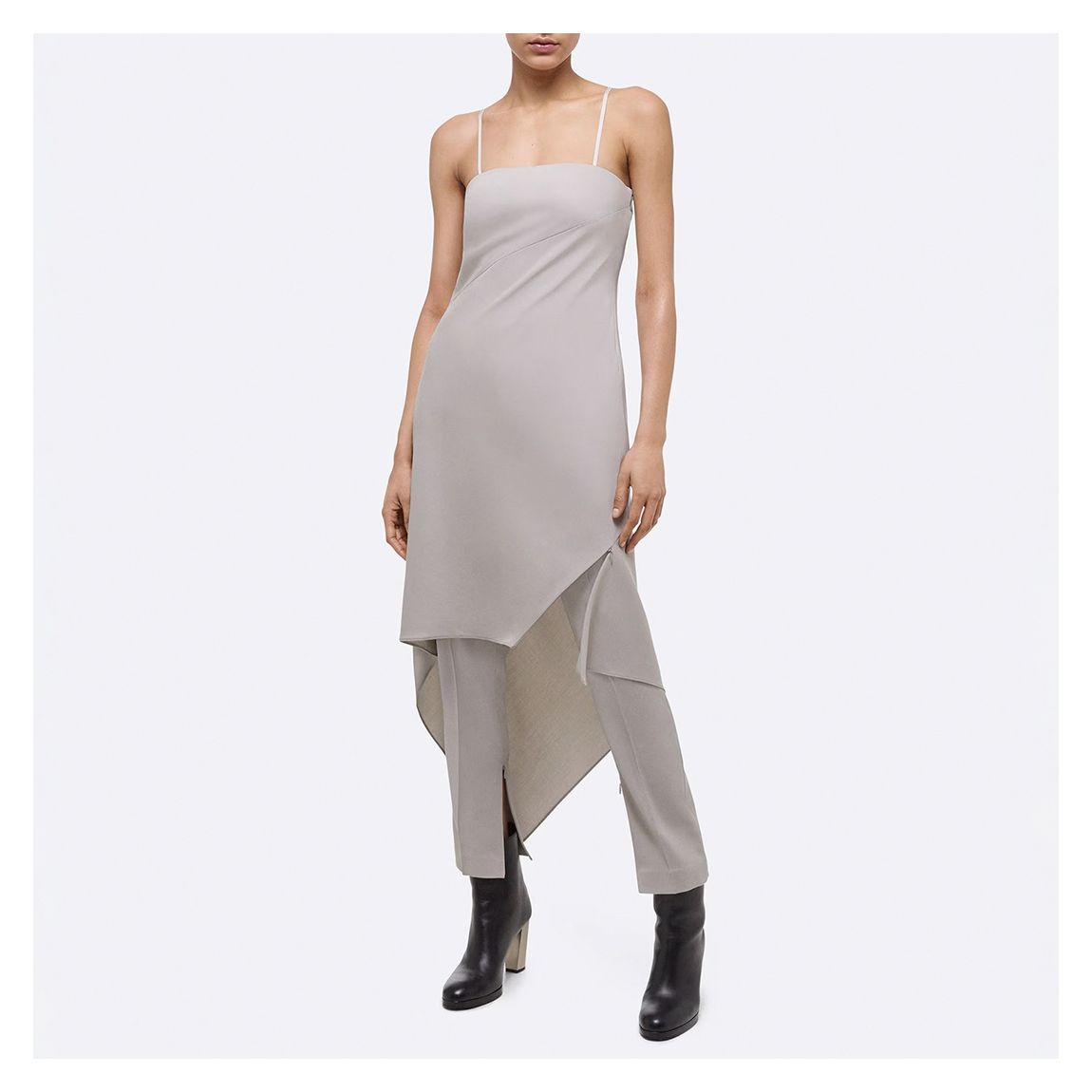 Stone Wool Scarf Hem Dress main product photo