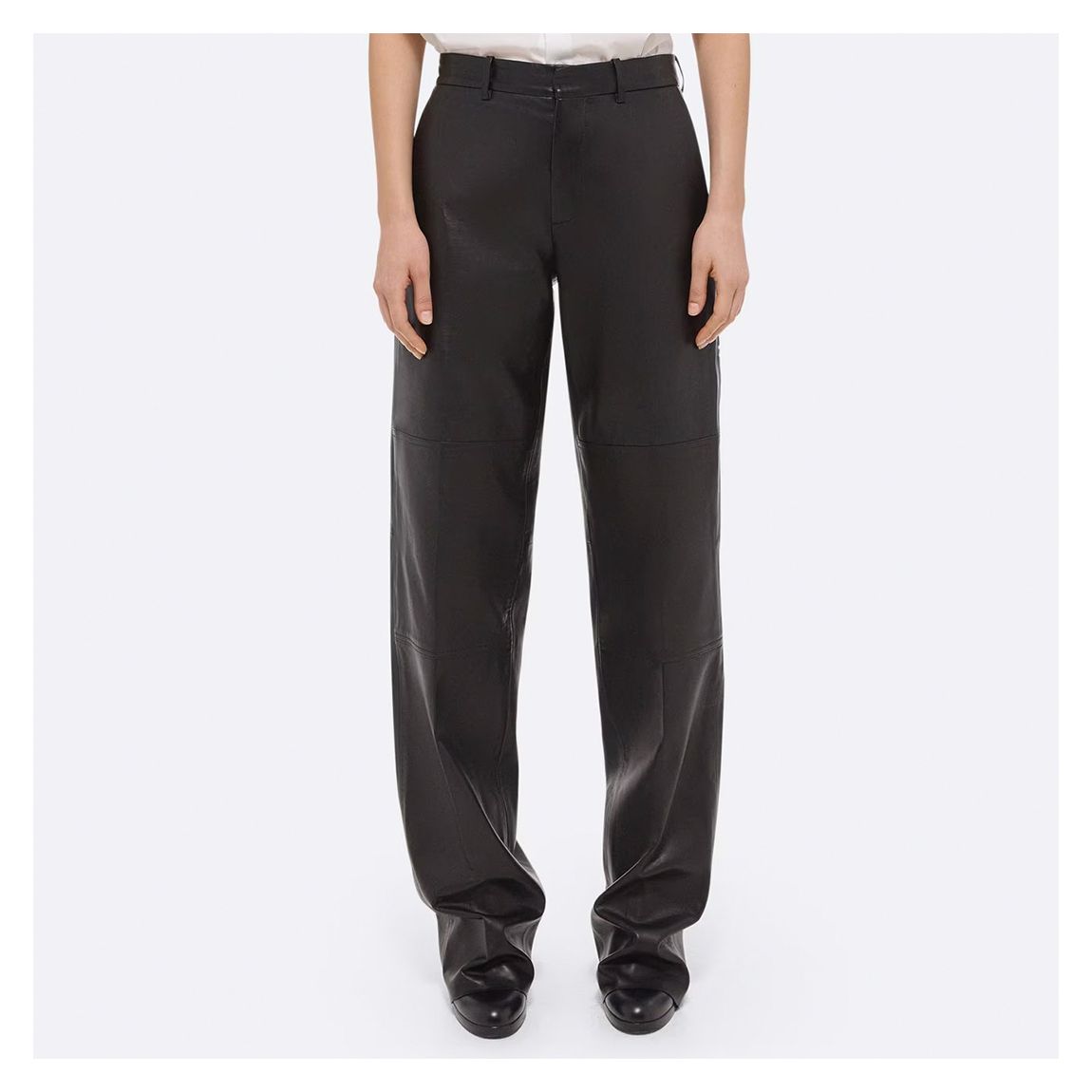 Black Leather Carpenter Trousers main product photo