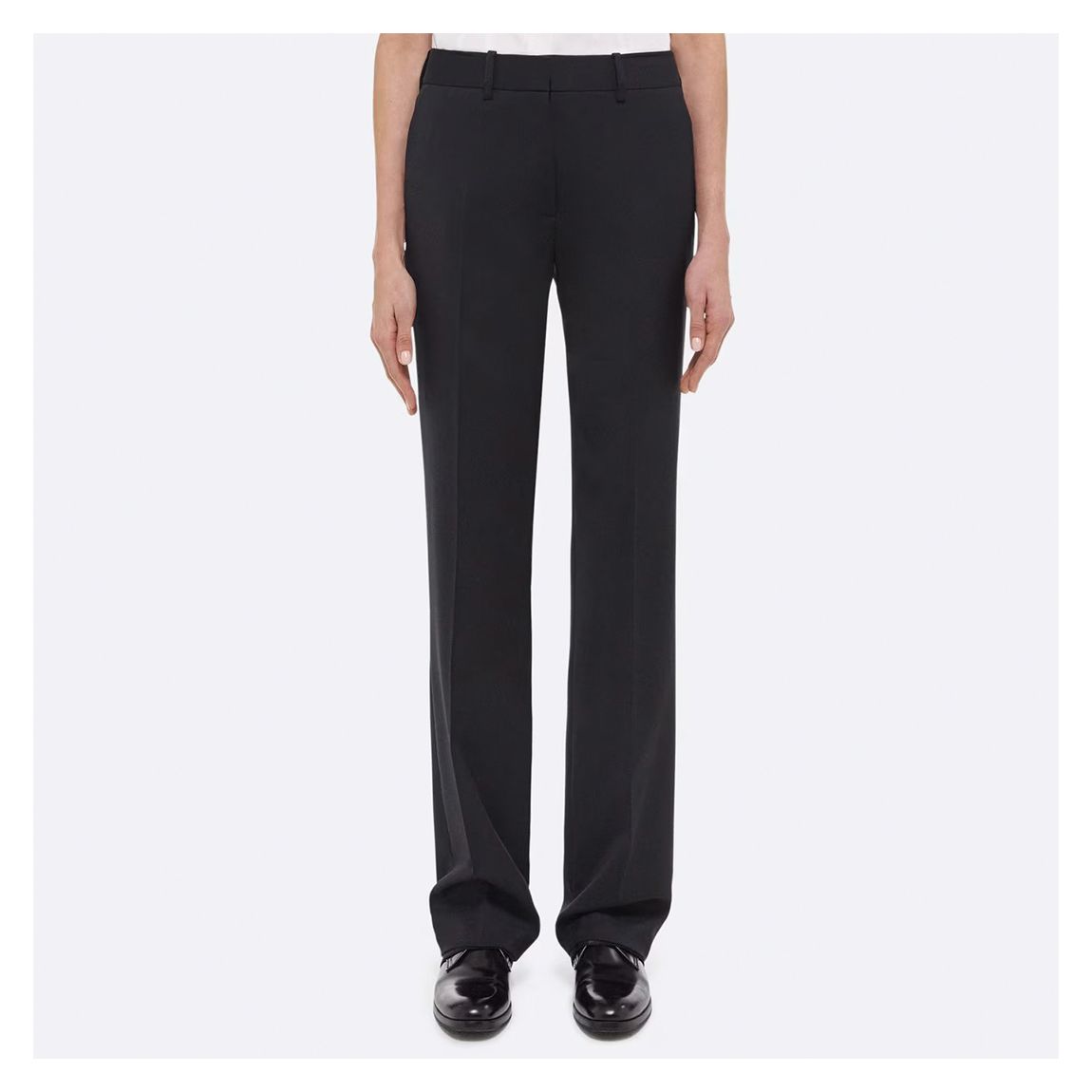 Black Wool Car Trousers main product photo