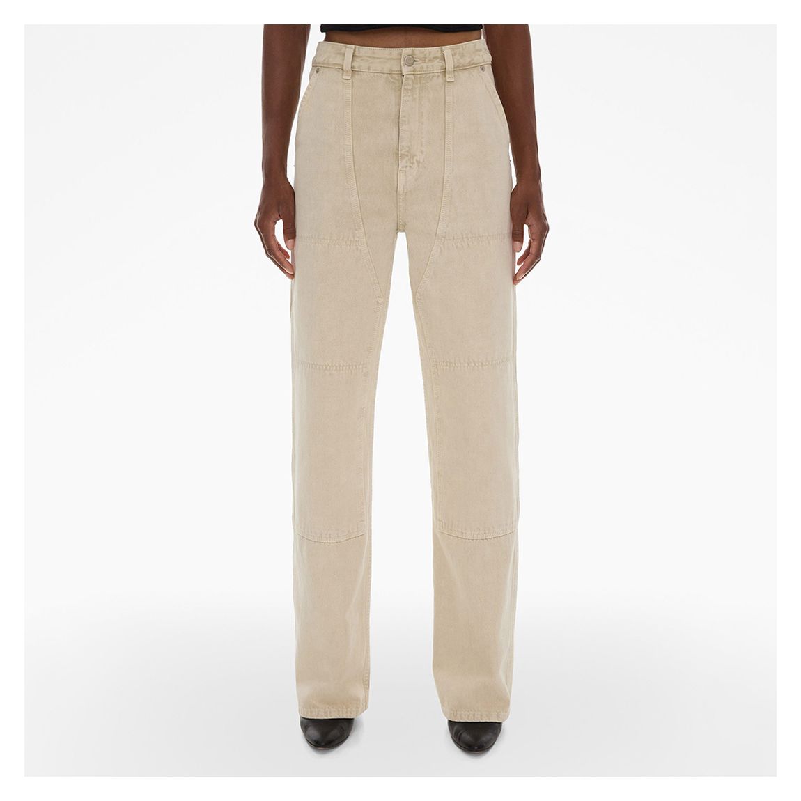 Ecru Straight Carpenter Jeans main product photo
