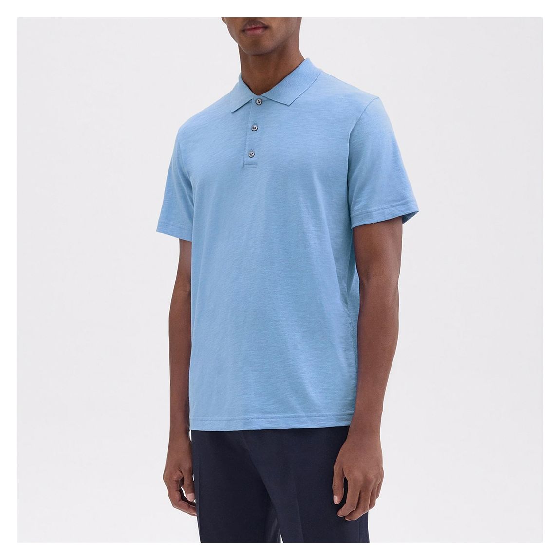 Blue Bron Cotton Polo Shirt main product photo