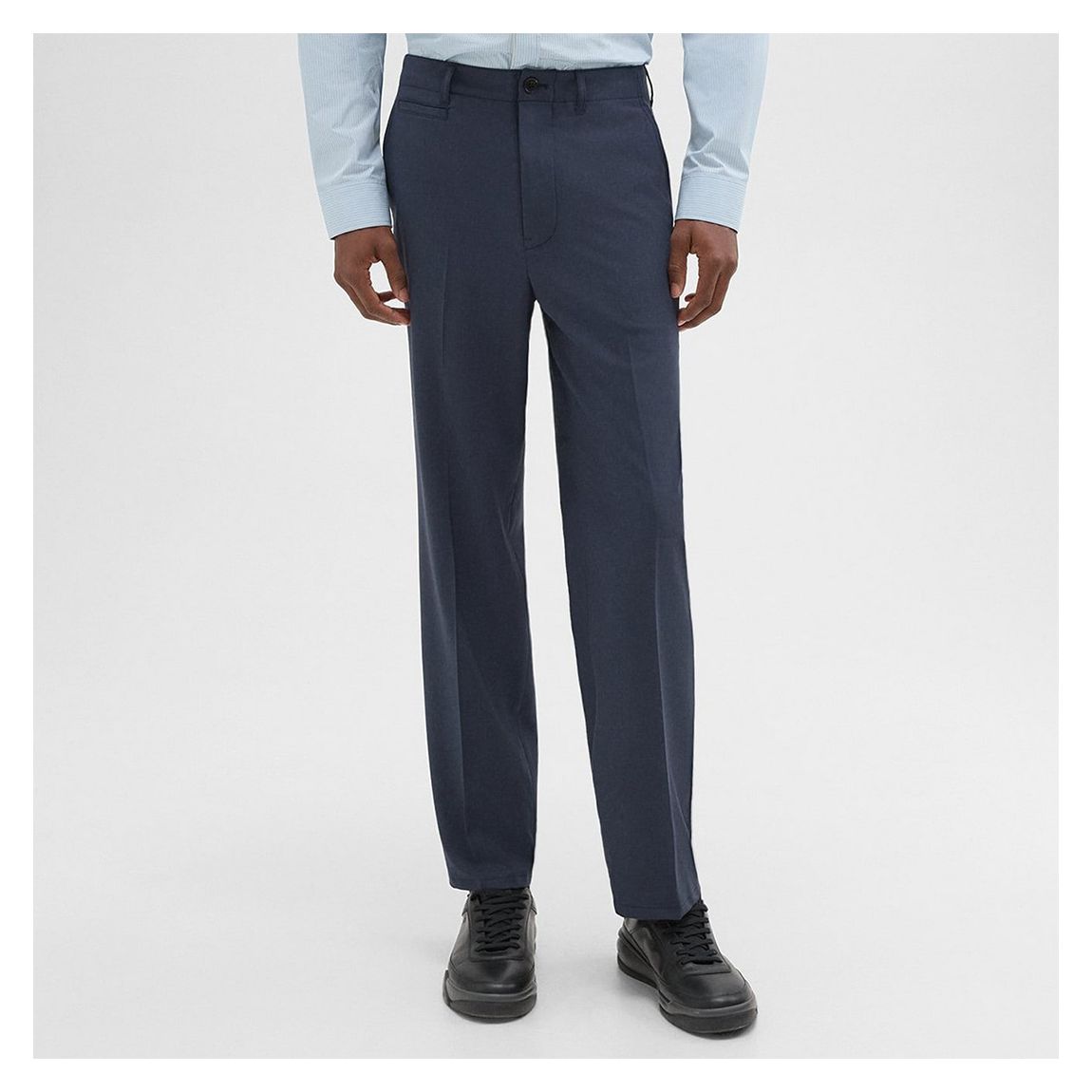 Blue Relaxed Wool Chino Trousers main product photo