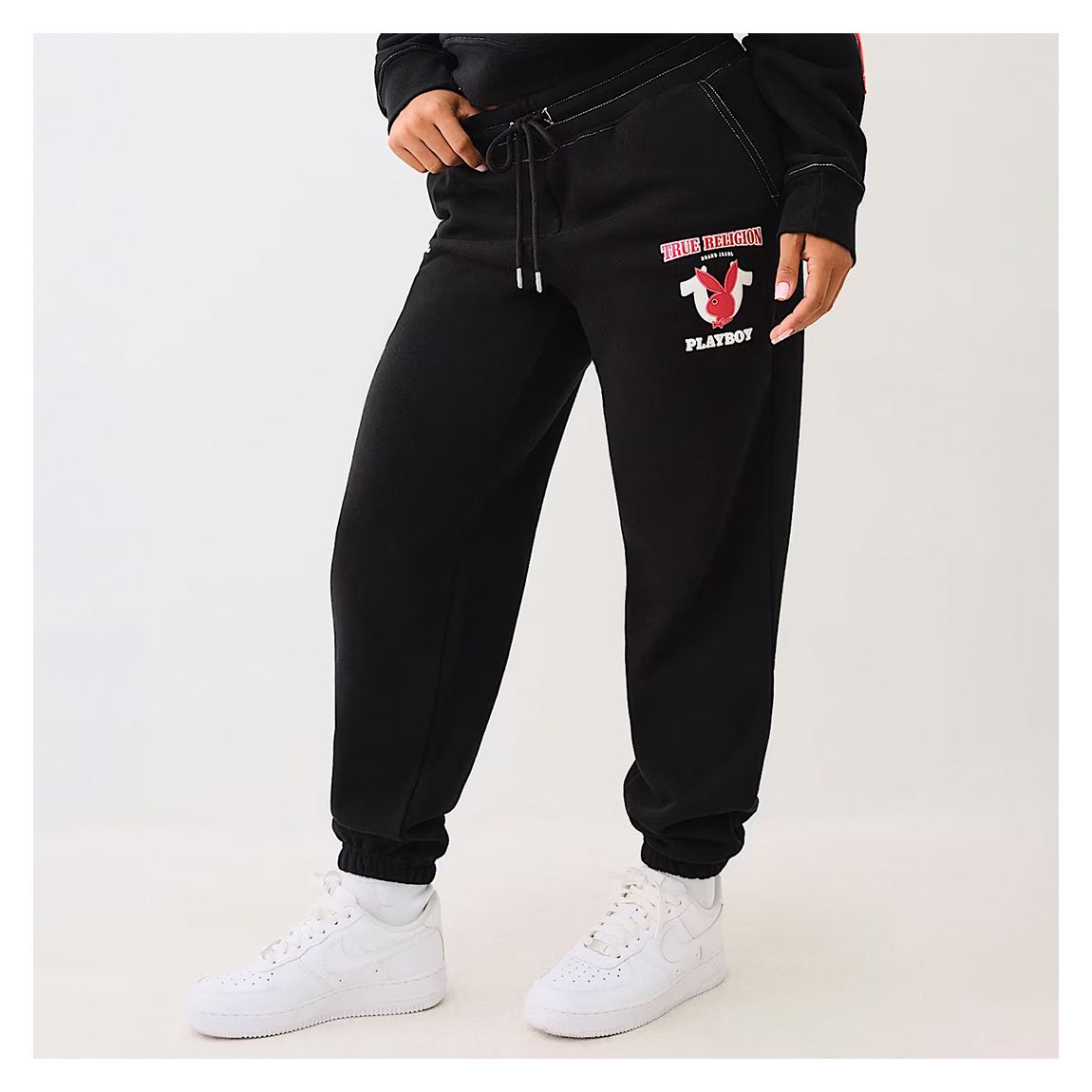 Black Logo Boyfriend Joggers main product photo